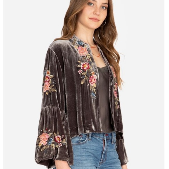 Johnny Was Jackets & Blazers - Nwt Johnny Was Velvet Bolero Small